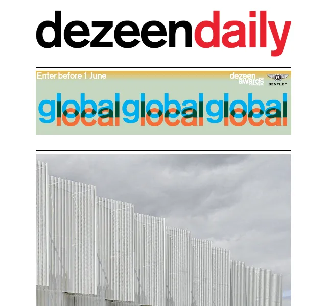 Dezeen Daily: Novinky z architektury – červen 2026 | Nuslet.cz