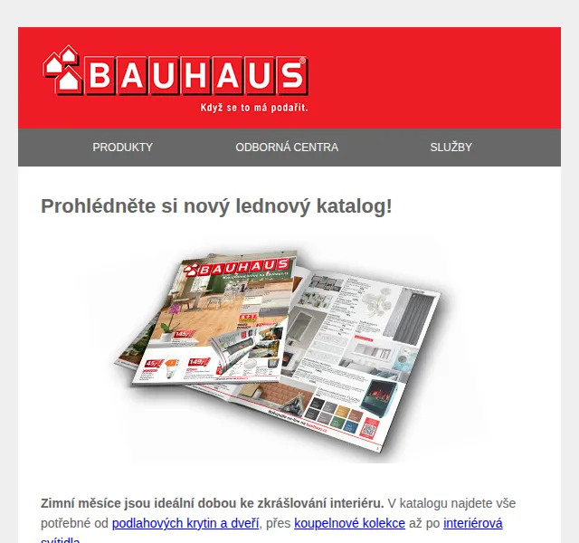 BAUHAUS: Katalog leden 2026 – podlahy, dveře a nářadí | Nuslet.cz