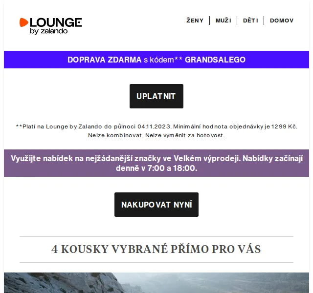 Lounge by Zalando: Velký výprodej se slevami až 80 % – březen 2026 | Nuslet.cz