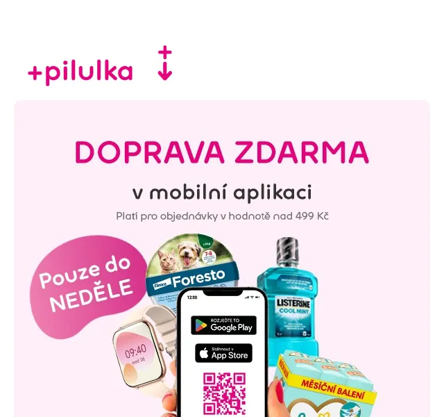 Pilulka.cz: Doprava ZDARMA a slevy až 31 % – červenec 2026 | Nuslet.cz