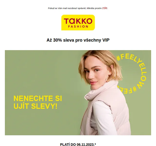 Takko Fashion: 30% sleva na hřejivé modely – červen 2026 | Nuslet.cz