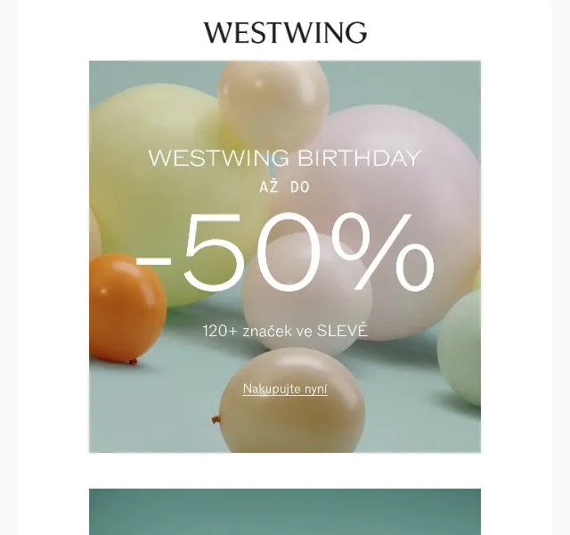 Westwing: až -75 % na nábytek a design – červen 2026