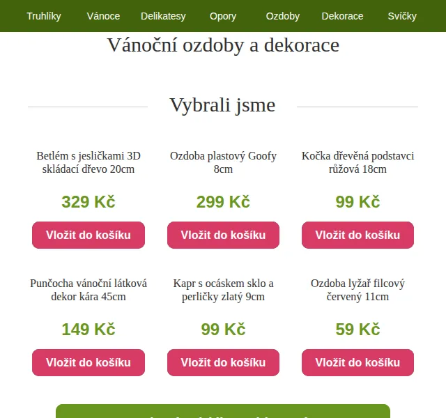 Truhlíkov.cz: Vánoční dekorace a ozdoby – červen 2026 | Nuslet.cz