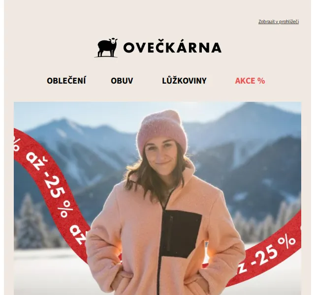 Ovečkárna: Zimní oblečení až -25 % – duben 2026 | Nuslet.cz