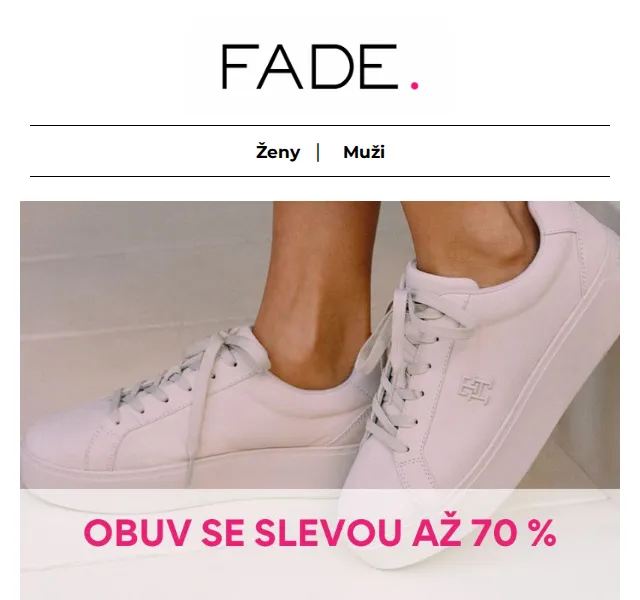 Fade: Obuv Guess, Calvin Klein a Tommy se slevou až 70 % – červen 2026 | Nuslet.cz
