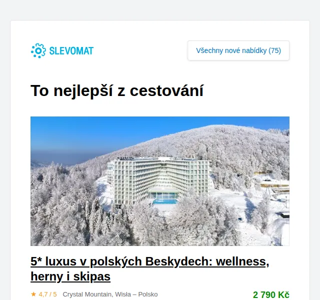 Slevomat: Luxusní 5* pobyt v Zakopaném od 5 950 Kč – červen 2026 | Nuslet.cz