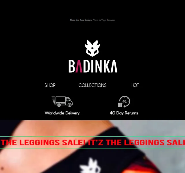BADINKA: Leggings SALE BUY 2 GET 3 – červen 2026 | Nuslet.cz