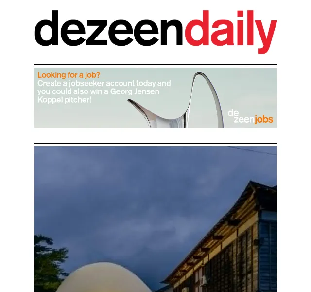 Dezeen Daily: newsletr architektury a designu – červen 2026 | Nuslet.cz