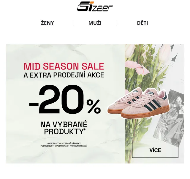 Sizeer: Slevy až -20 % na ASICS, New Balance, Adidas – květen 2026