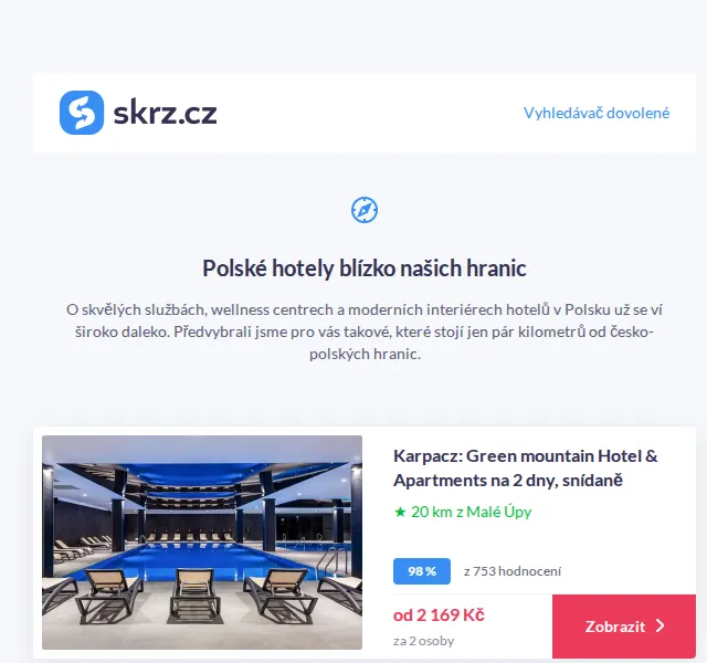 Vánoce na Skrz: Polské hotely od 2 169 Kč – červen 2026 | Nuslet.cz