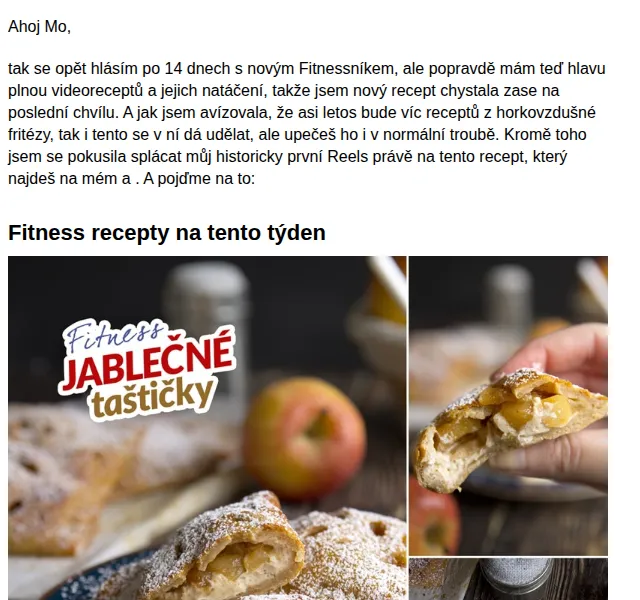 BAJOLA ✌ Fit bez diet: Fitness jablečné taštičky – červenec 2026 | Nuslet.cz