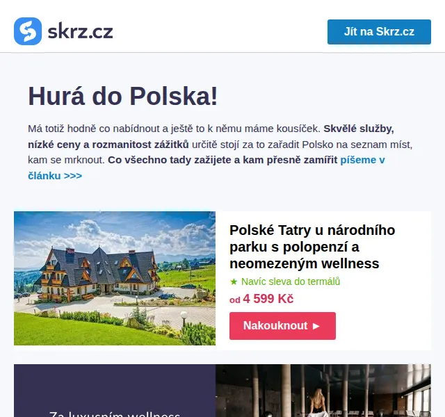 Skrz: Wellness pobyty v Polsku od 1 990 Kč – červen 2026 | Nuslet.cz