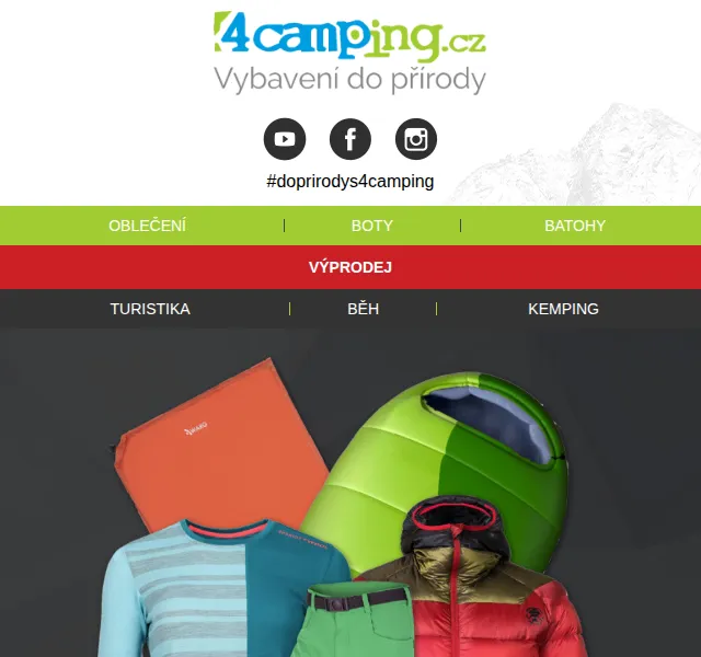 4camping: dodatečných -15 % na vše – červen 2026 | Nuslet.cz