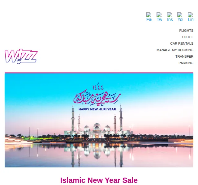 Wizz Air: 20% sleva na letenky do/z Abu Dhabi – červenec 2026 | Nuslet.cz