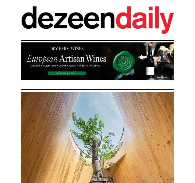 Dezeen Daily: Novinky z architektury – červenec 2026 | Nuslet.cz