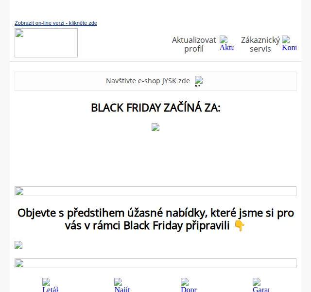 JYSK: Black Friday slevy až 70 % – červen 2026 | Nuslet.cz