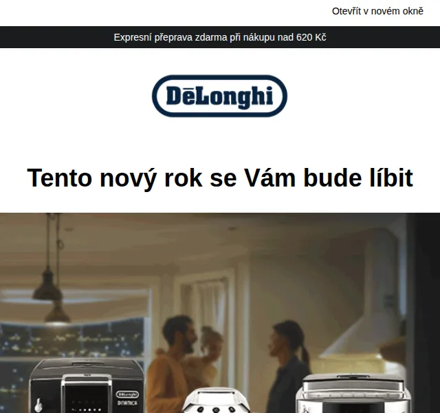 De'Longhi: Novoroční slevy až 15 % – leden 2026 | Nuslet.cz
