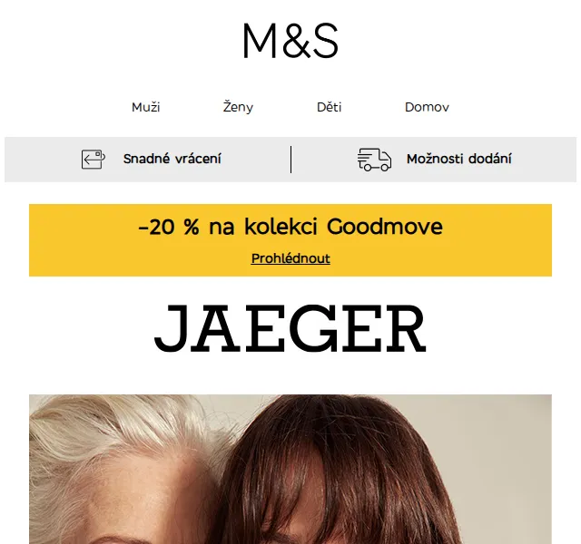 Marks and Spencer: -20 % na kolekci Goodmove – červen 2026 | Nuslet.cz