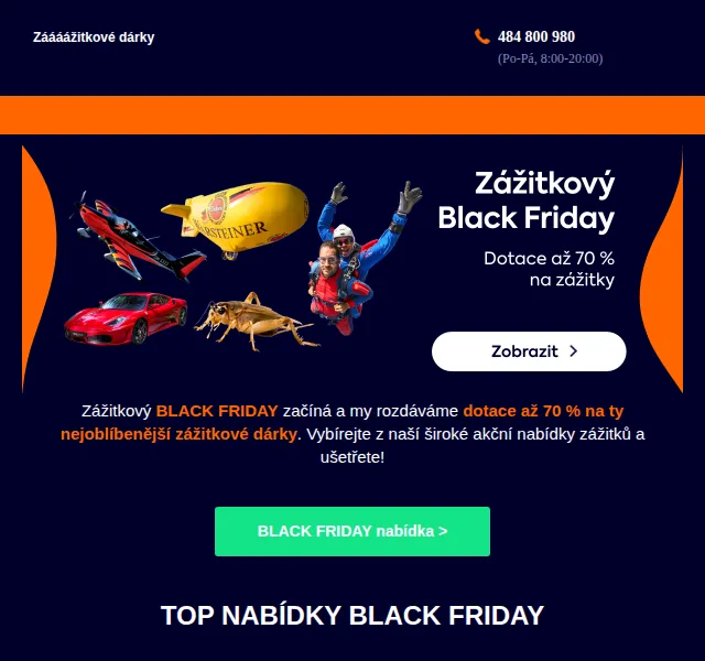 Adrop: BLACK FRIDAY zážitky s dotací až 70 % – červen 2026 | Nuslet.cz