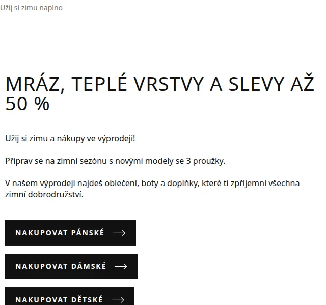 Adidas: Slevy až 50 % na zimní kolekci – červen 2026 | Nuslet.cz