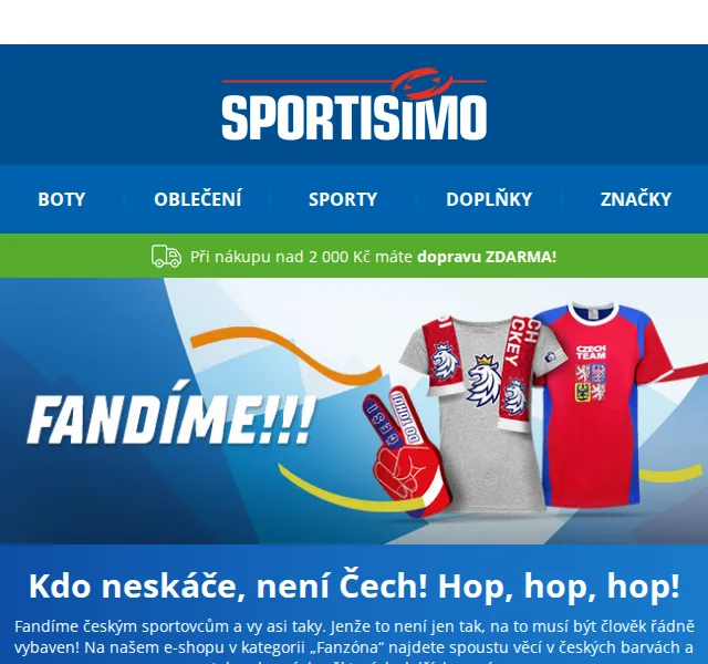 Sportisimo: České dresy, trička a doplňky – červen 2026 | Nuslet.cz