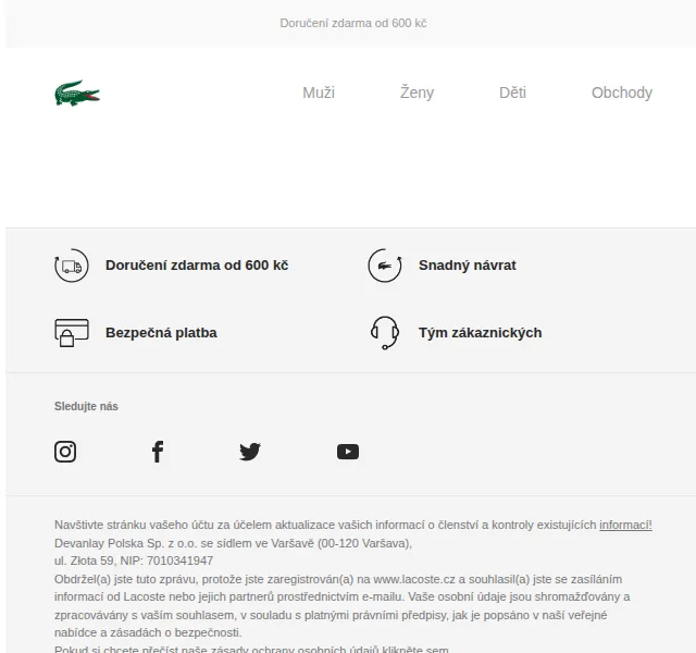LACOSTE: Ikonické kódy ve stylu komiksu – červen 2026 | Nuslet.cz