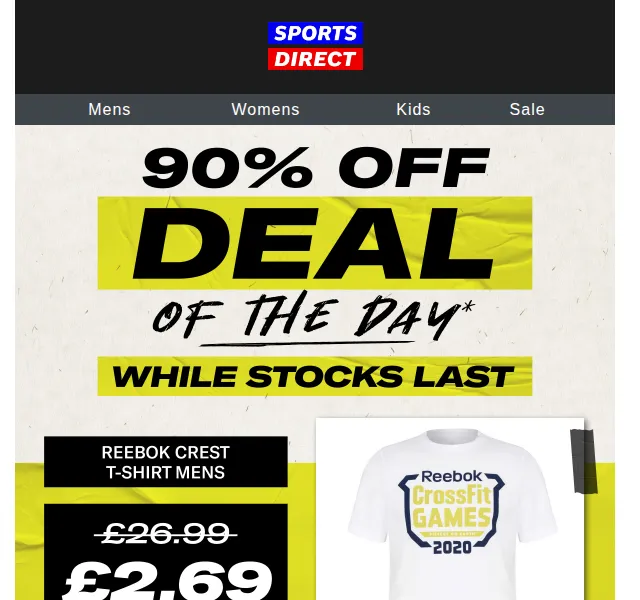 Sportsdirect.com: Reebok tričko od 2,69 £ (90% sleva) – červen 2026 | Nuslet.cz