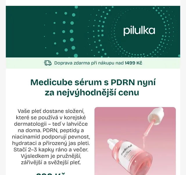 Pilulka.cz: Medicube sérum s PDRN sleva – květen 2026