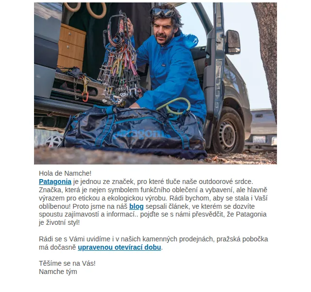 Namcheshop: Patagonia blog a inspirace – červen 2026 | Nuslet.cz