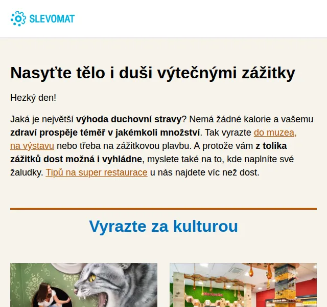 Slevomat: Muzea a restaurace – červen 2026 | Nuslet.cz