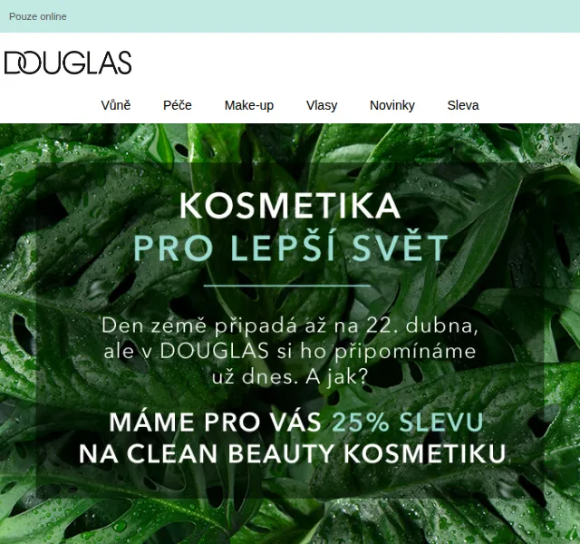 Douglas CZ: Sleva 25 % na kosmetiku – červen 2026 | Nuslet.cz