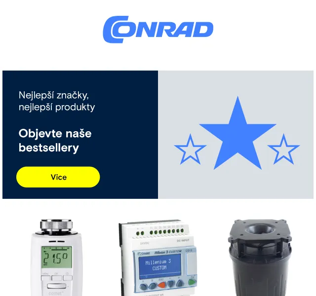 Conrad Electronic: Nejprodávanější říjen – sleva až 21 % | Nuslet.cz