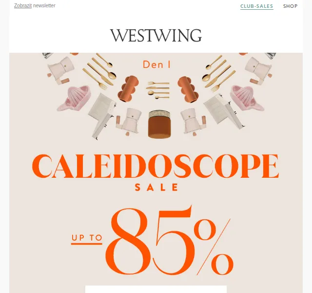 Westwing: velký výprodej do -85 % – červen 2026 | Nuslet.cz