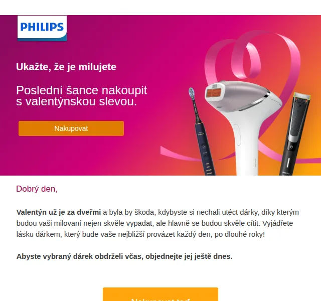 Philips: Valentýnské slevy na osobní péči – červen 2026 | Nuslet.cz