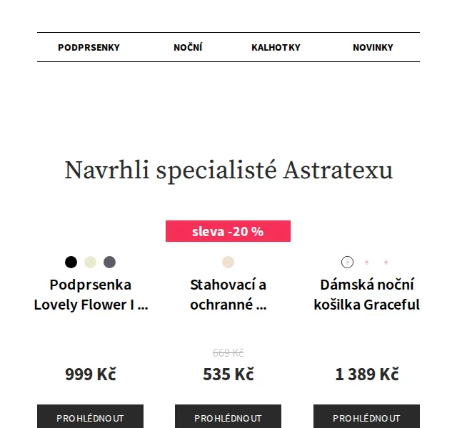 Astratex: −20 % na prádlo Astratex a MEN-A – červen 2026 | Nuslet.cz