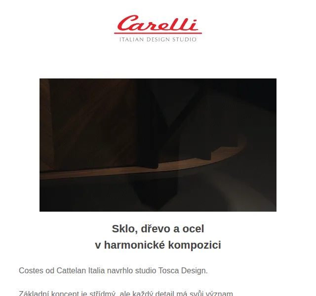 Carelli Nábytek: Komoda Costes od Cattelan Italia – červen 2026 | Nuslet.cz