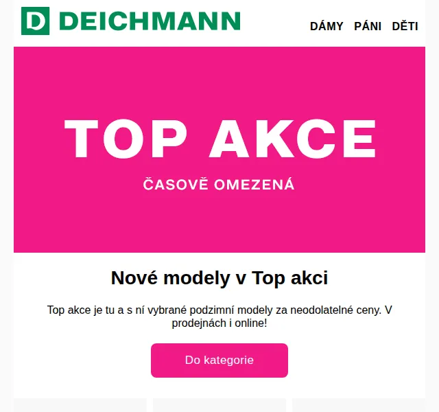 DEICHMANN: Podzimní modely v Top akci – červenec 2026 | Nuslet.cz