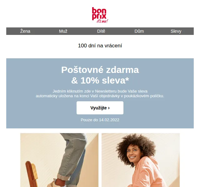 bonprix: 10% sleva a poštovné zdarma – červen 2026 | Nuslet.cz