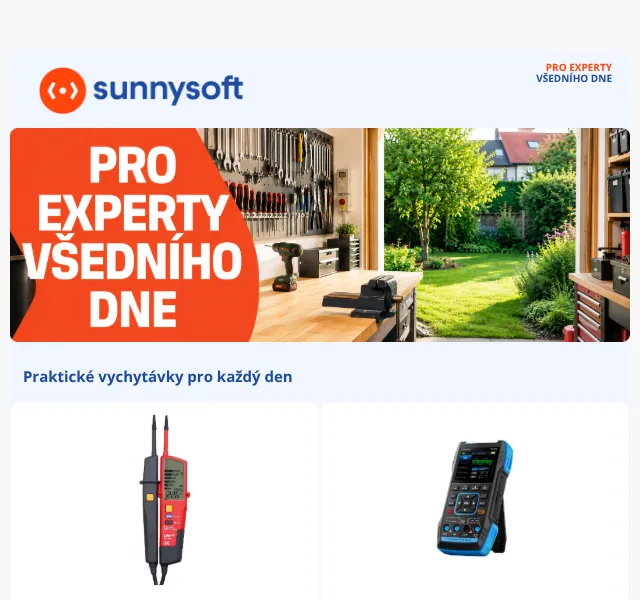 Sunnysoft.cz: Měřicí přístroje a nářadí – květen 2026 | Nuslet