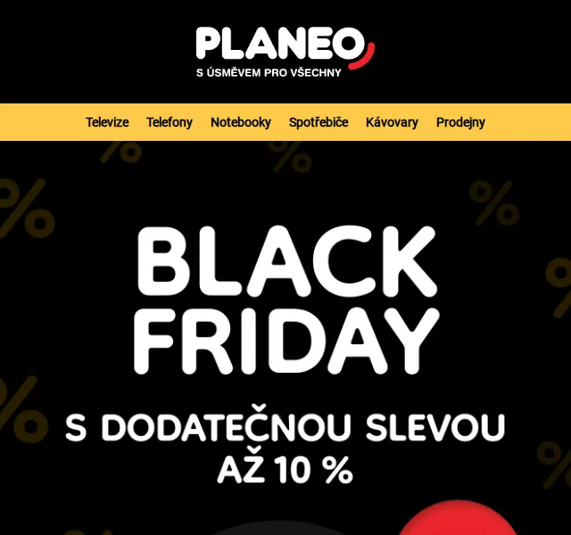 Planeo: Black Friday s dodatečnou slevou až 10 % – červen 2026 | Nuslet.cz