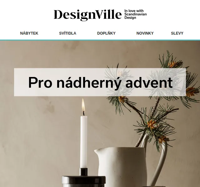 DesignVille: Adventní dekorace Ferm Living a Design Letters – červen 2026 | Nuslet.cz