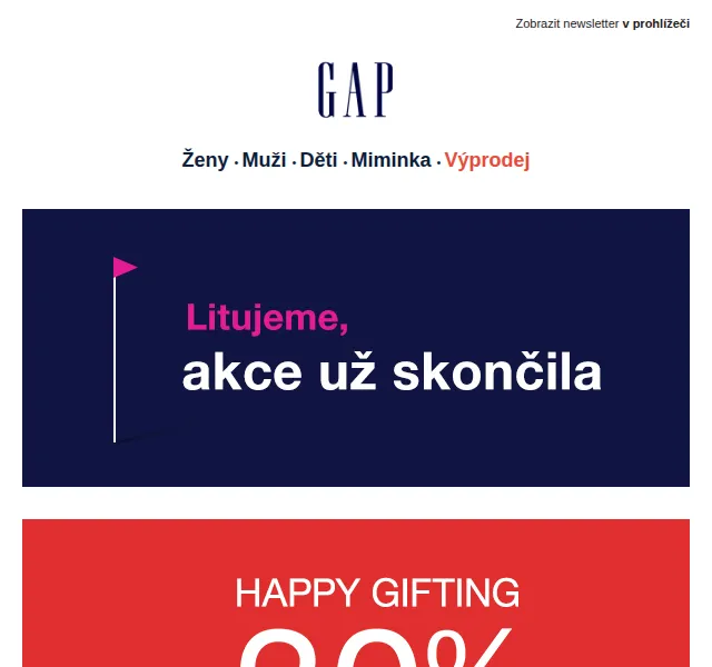 GAPstore: sleva -30 % na vše – červen 2026 | Nuslet.cz