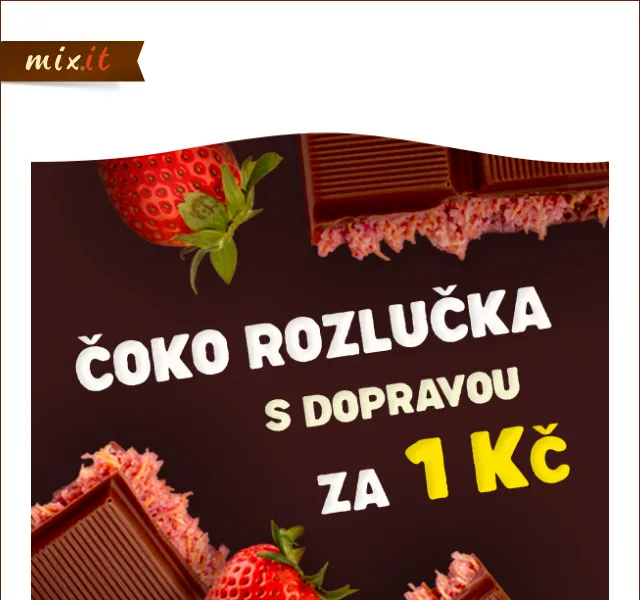 Mixit: Čokoláda sleva, doprava 1 Kč – květen 2026