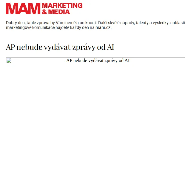 Marketing & Media: AP pravidla pro AI – červen 2026 | Nuslet.cz