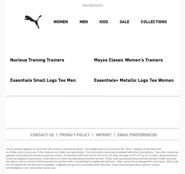 PUMA: MID-SEASON SALE 50 % – červen 2026 | Nuslet.cz