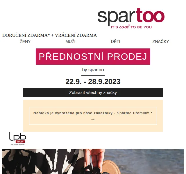 Spartoo: slevy -50 % na Les Petites Bombes, Esprit a Jonak – červen 2026 | Nuslet.cz