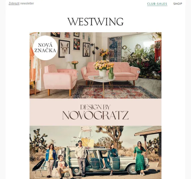Westwing: NOVOGRATZ & nová kolekce bydlení – červen 2026 | Nuslet.cz