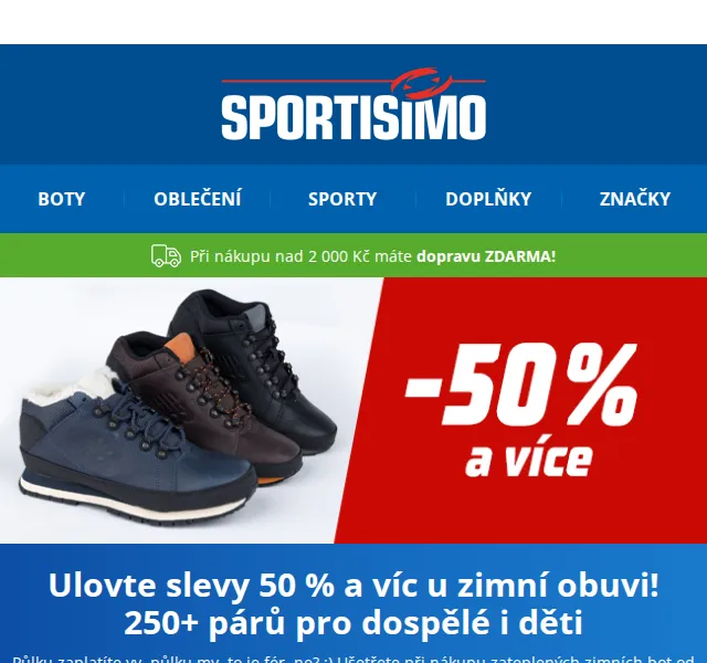 Sportisimo.cz: Sleva 50 % na zimní boty Loap, Alpine Pro, Willard – červen 2026 | Nuslet.cz