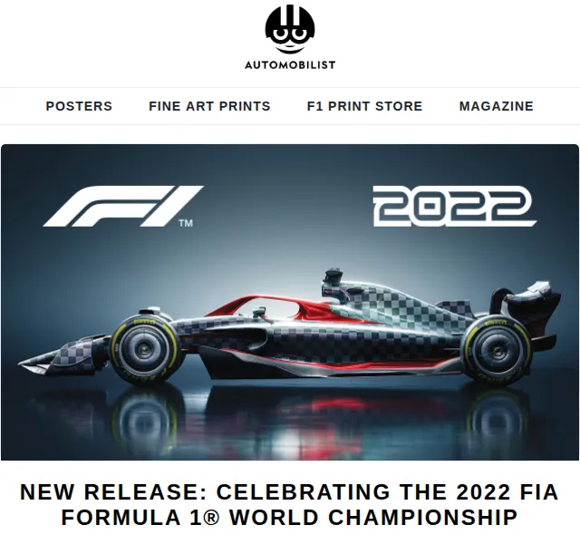 Automobilist: F1 2022 plakáty a 30% sleva – červen 2026 | Nuslet.cz
