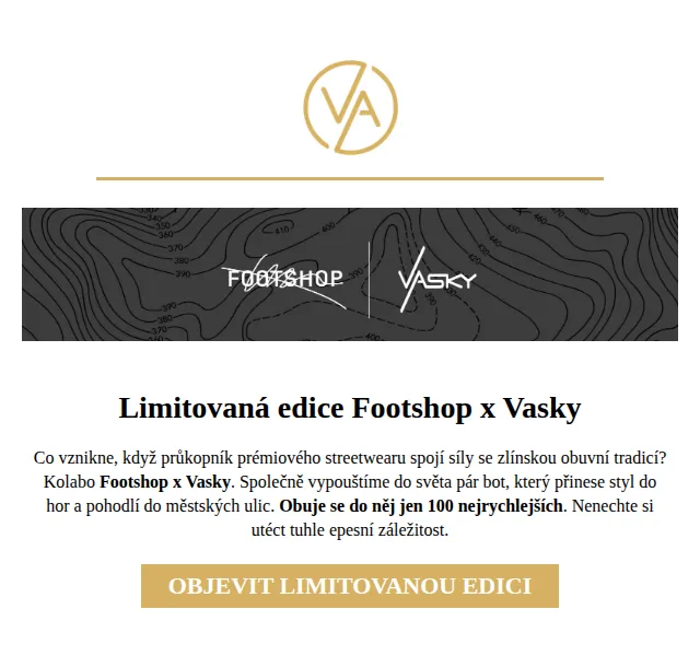 Vasky: Limitovaná edice Footshop x Vasky Urban Hiking – červen 2026 | Nuslet.cz